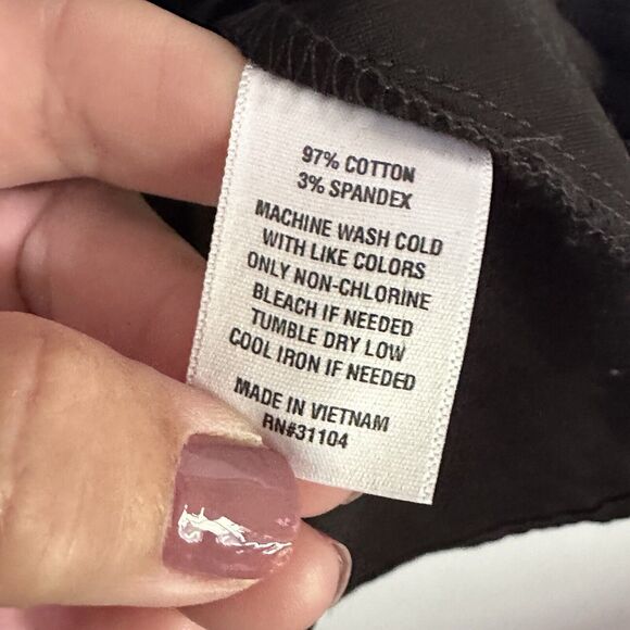 The Limited Short Sleeve Black Belted Shirt Dress Plus 4X Button Front Short NEW - Picture 6 of 11